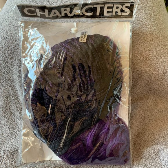 West Bay Characters Spike Synthetic Wig Purple Rockstar Band Punk Rock Stage - Picture 8 of 8